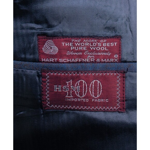 Hart Schaffner Marx ROSENS 38S One Button Sport Coat Jacket Blazer 2-Button Wool - Picture 12 of 14